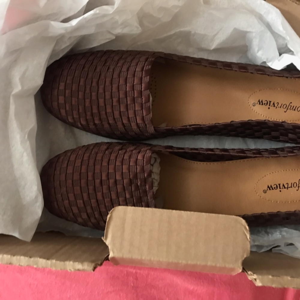Slip on woven shoes